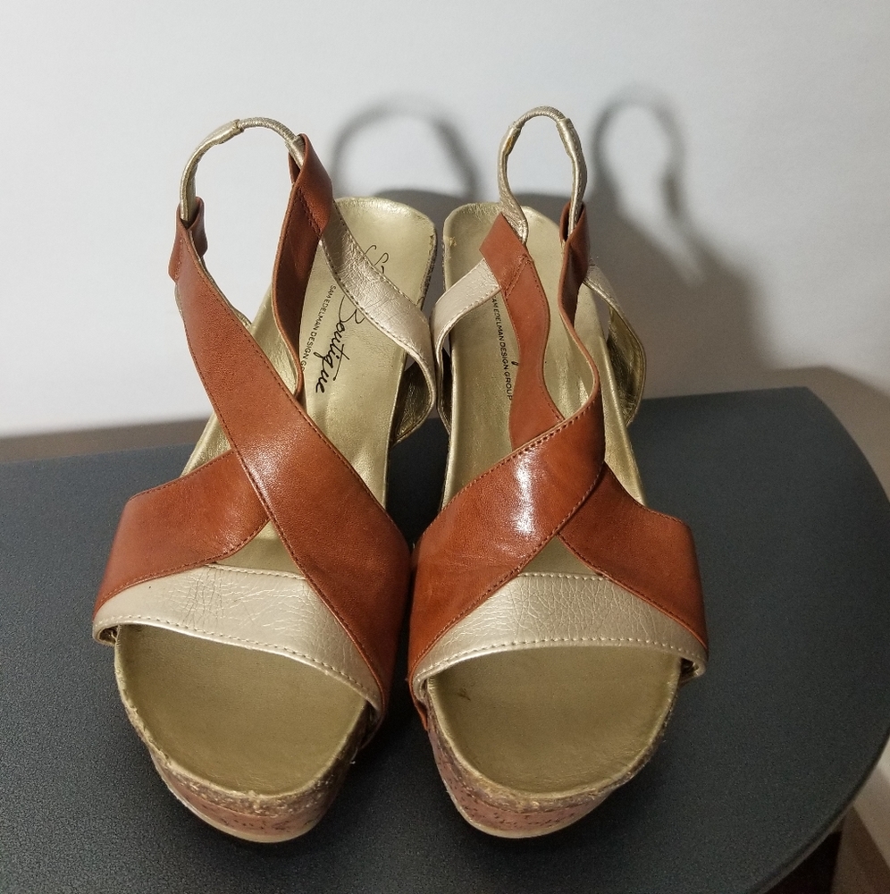 Sam Edelman Jordana Cork Wedge Sandals 8.5M